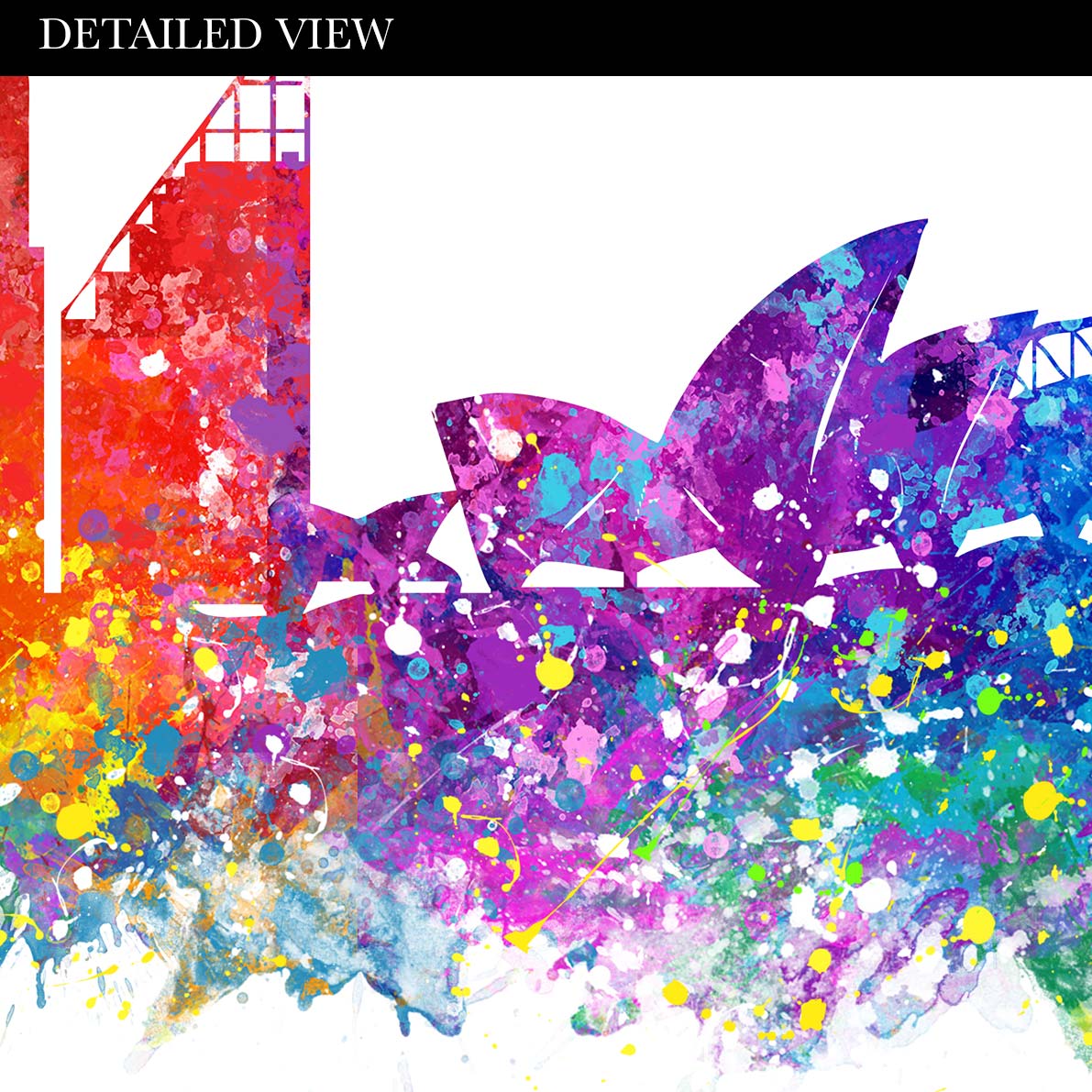 Sydney Skyline Watercolour Print