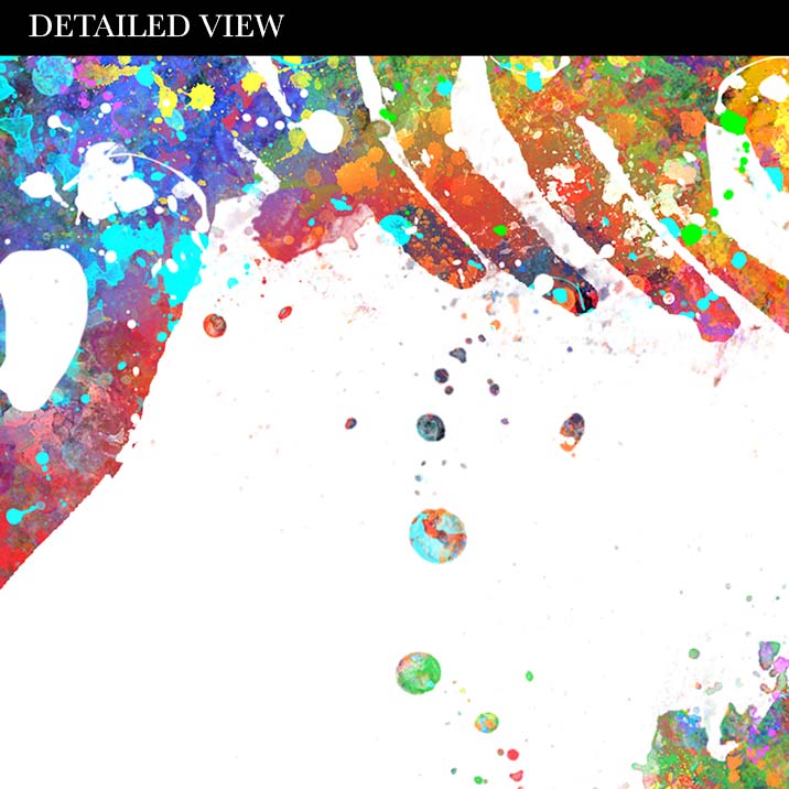 Dinosaur T-Rex and Girl Watercolour Print