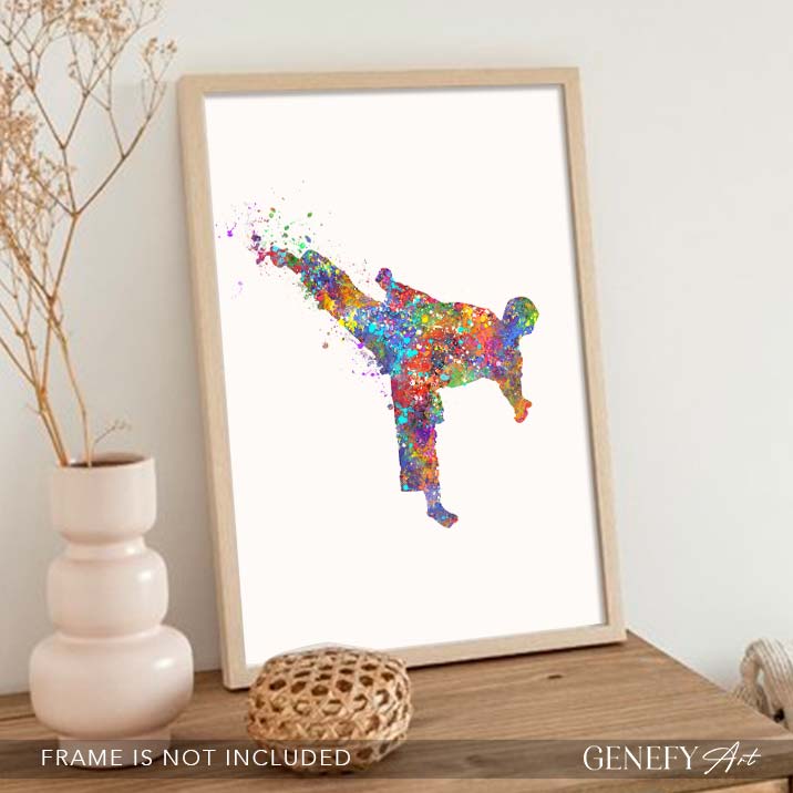 Taekwondo Watercolour Print