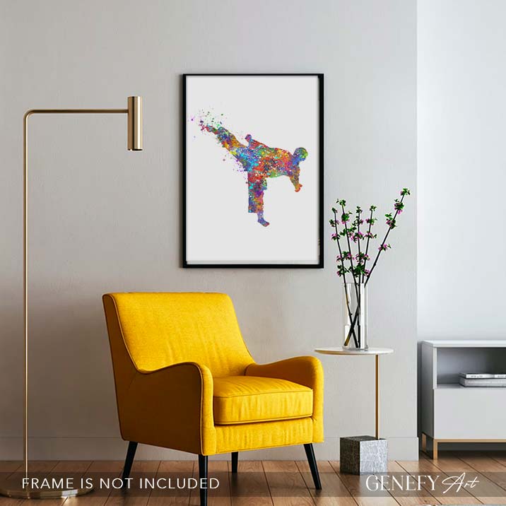 Taekwondo Watercolour Print