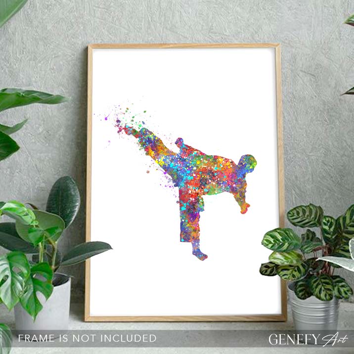 Taekwondo Watercolour Print