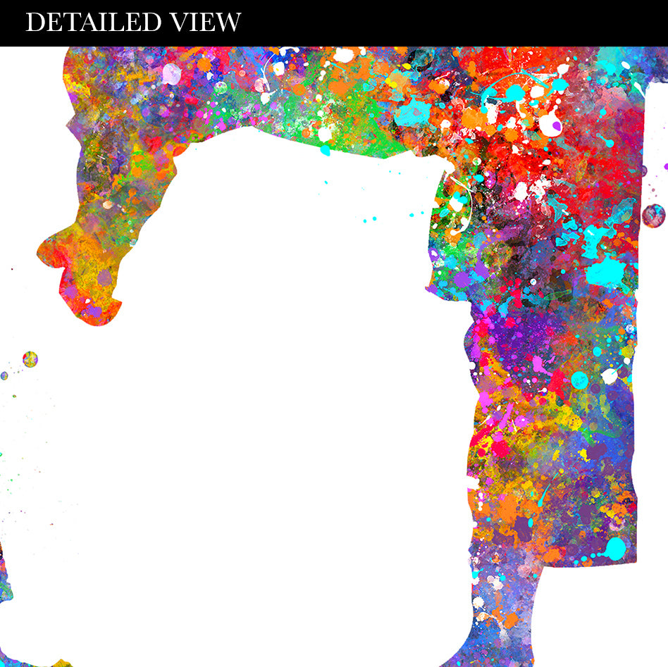 Taekwondo Father, Son and Daughter Watercolour Print