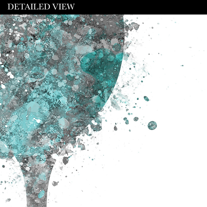 Teal Kitchen Art Print "Drink"