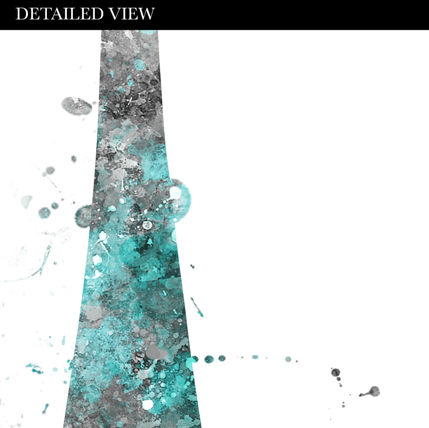 Teal Kitchen Art Print "Eat"