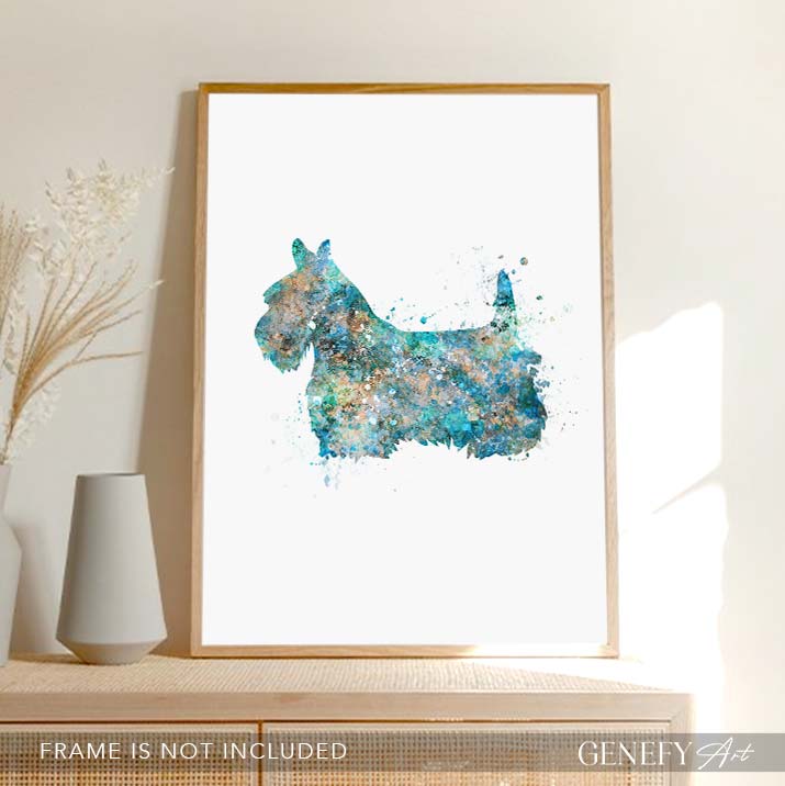 Terrier Watercolour Print