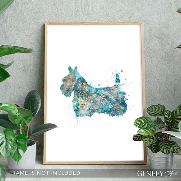 Terrier Watercolour Print