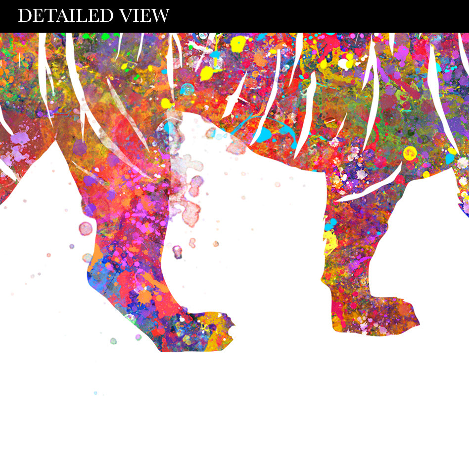 Tiger Family of 4 Watercolour Art Print