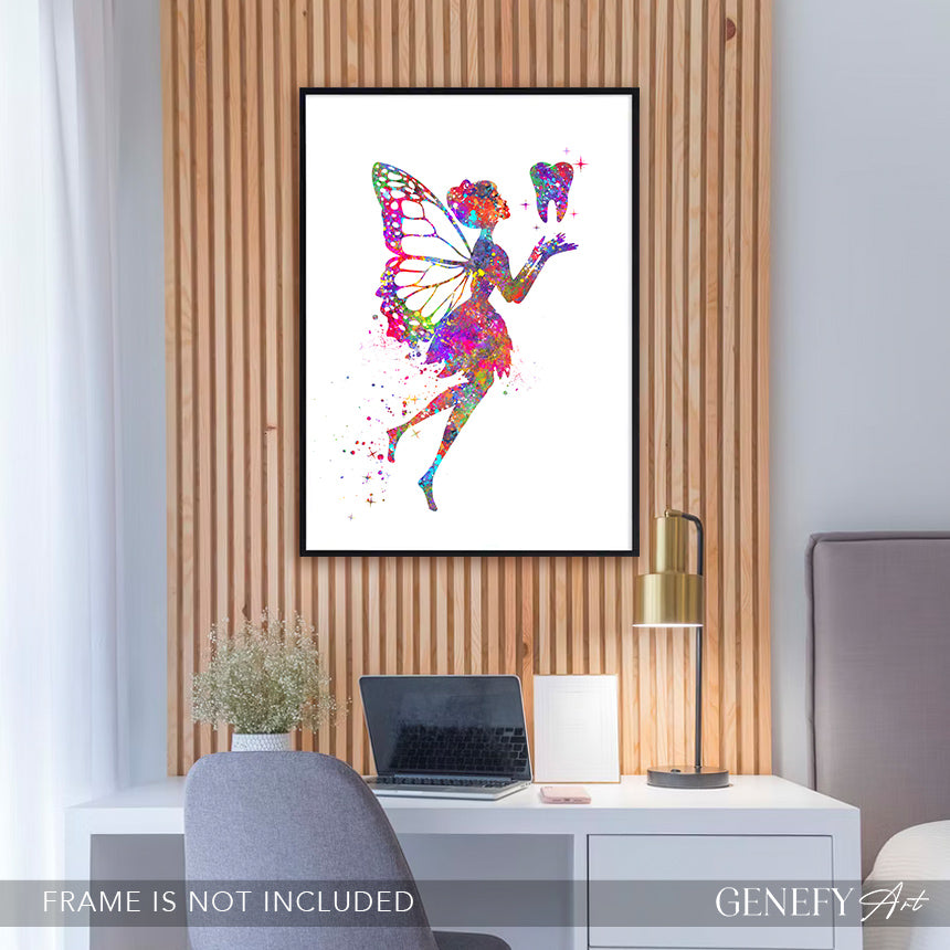 Tooth Fairy Watercolour Art Print