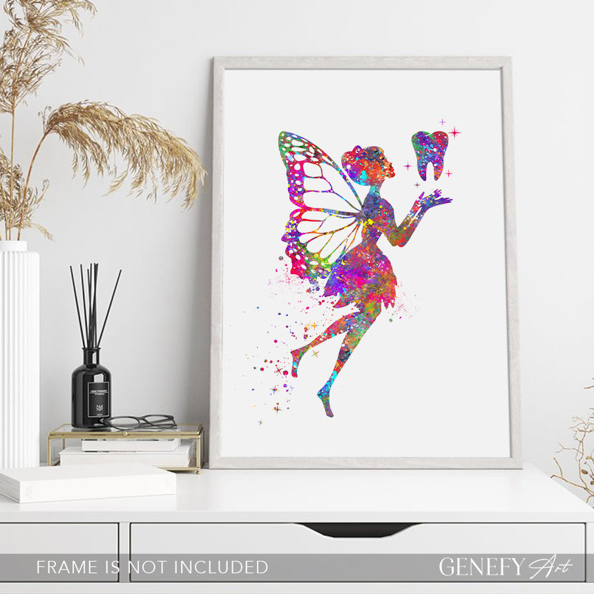 Tooth Fairy Watercolour Art Print