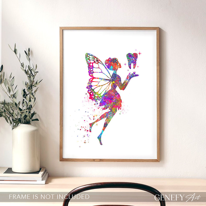 Tooth Fairy Watercolour Art Print