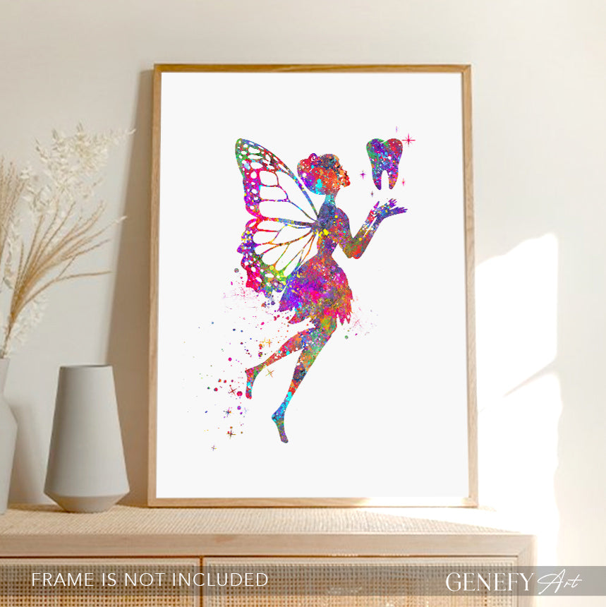Tooth Fairy Watercolour Art Print