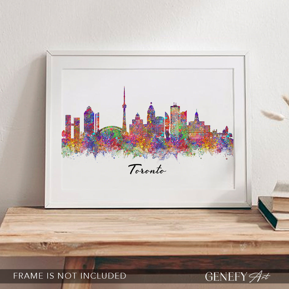 Toronto Skyline Watercolour Art Print