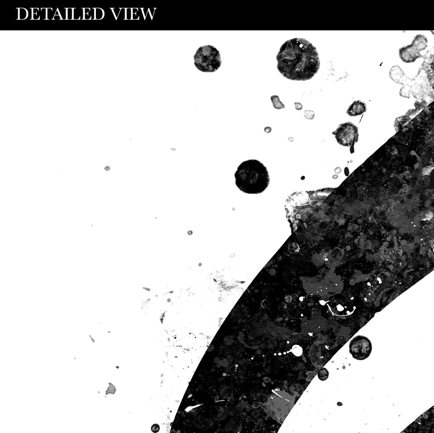 Treble Clef Black and White Art Print