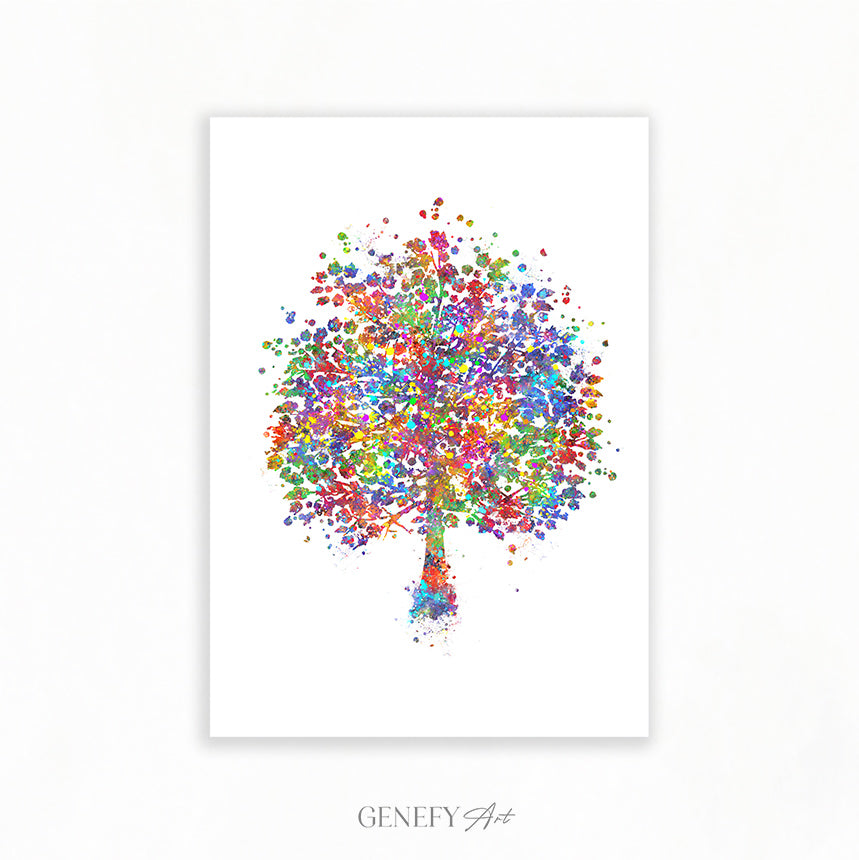Tree Watercolour Print