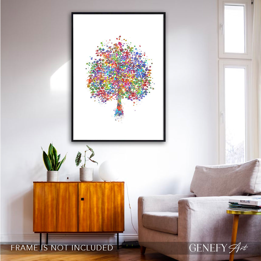 Tree Watercolour Print