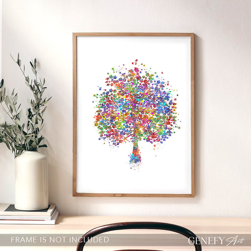 Tree Watercolour Print
