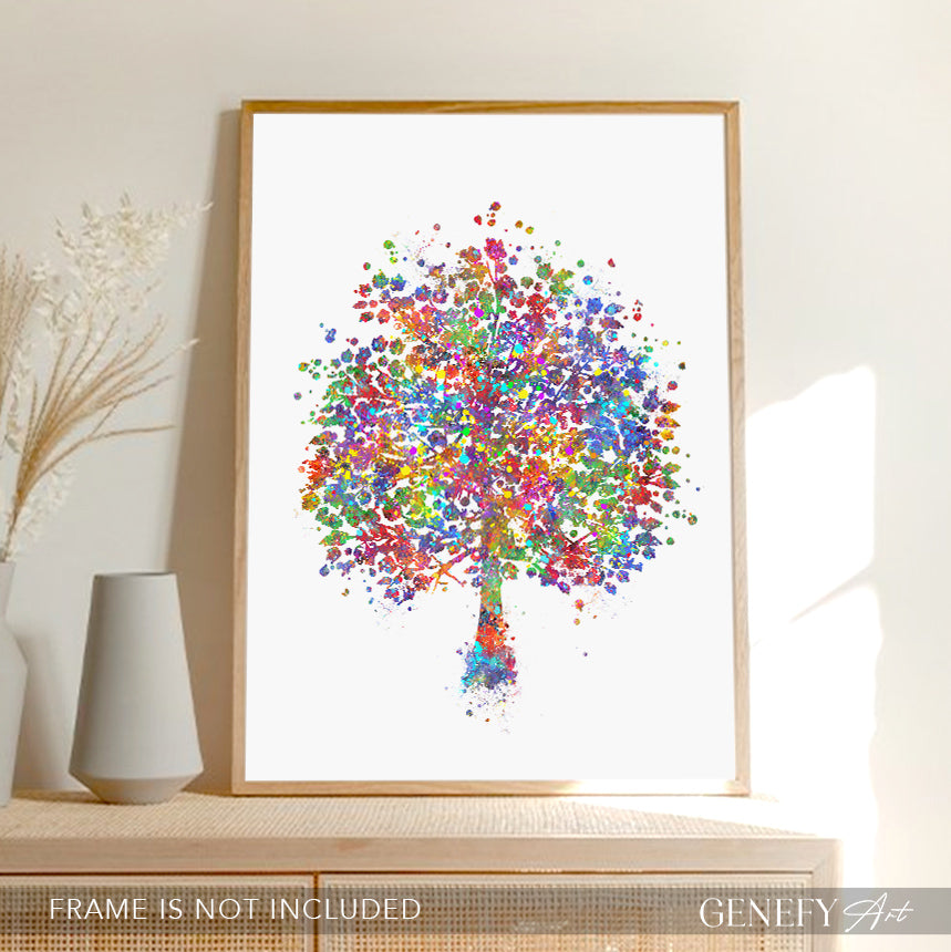 Tree Watercolour Print