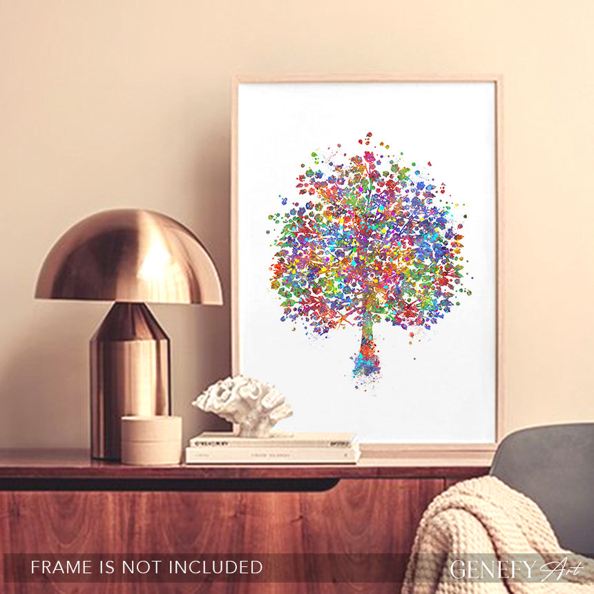 Tree Watercolour Print