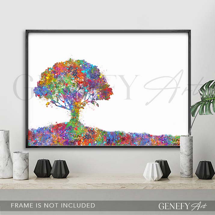 Tree Watercolour Print - Genefy Art