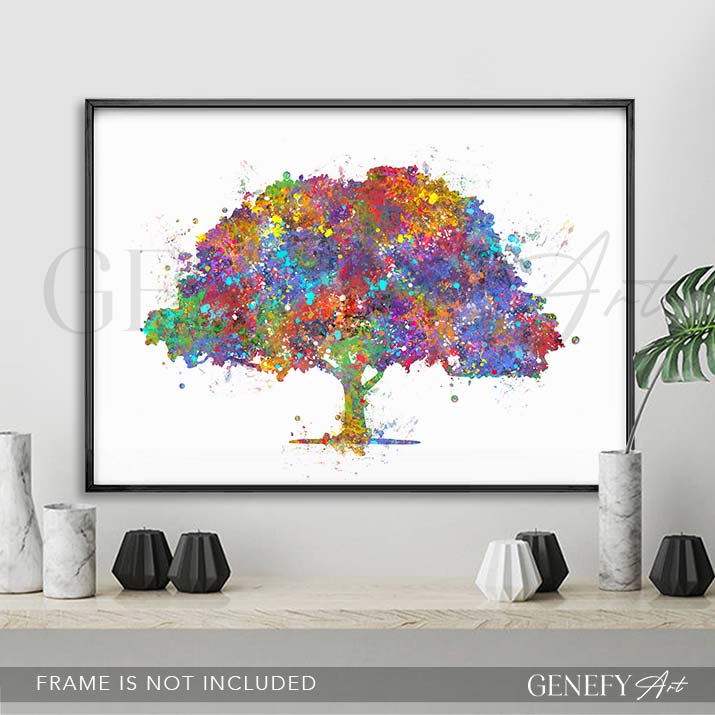Tree Watercolour Print - Genefy Art