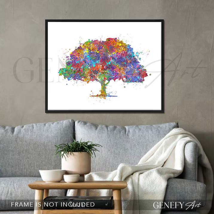 Tree Watercolour Print - Genefy Art