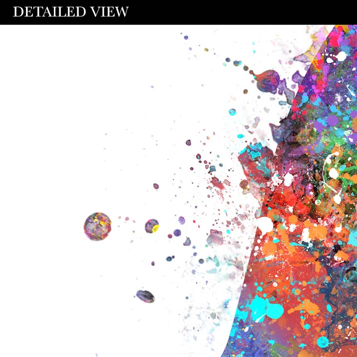 Dinosaur Triceratops Watercolour Print