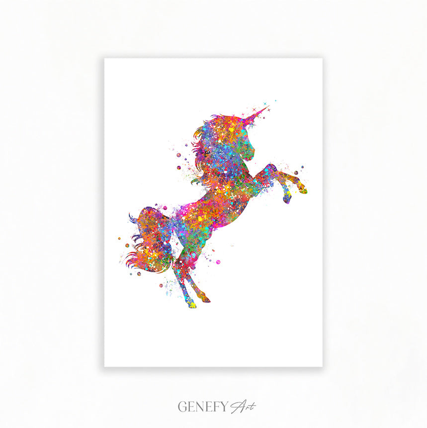 Unicorn Watercolour Art