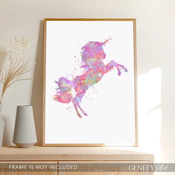 Unicorn Watercolour Art