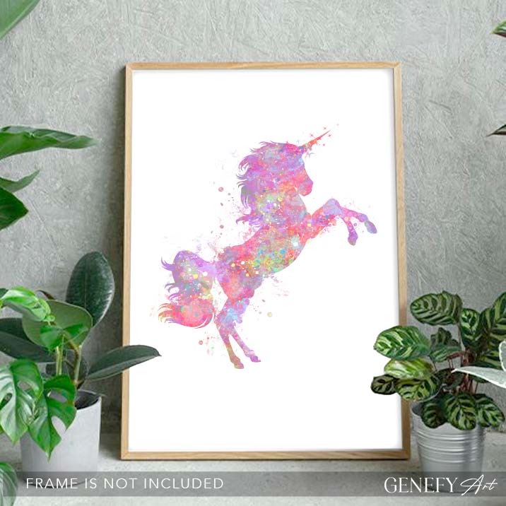 Unicorn Watercolour Art