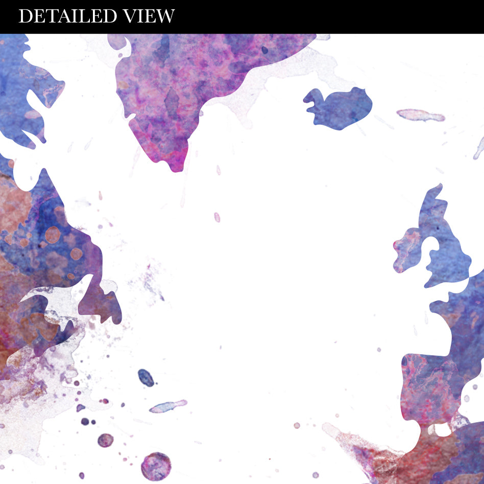 World Map Watercolour Print - Genefy Art