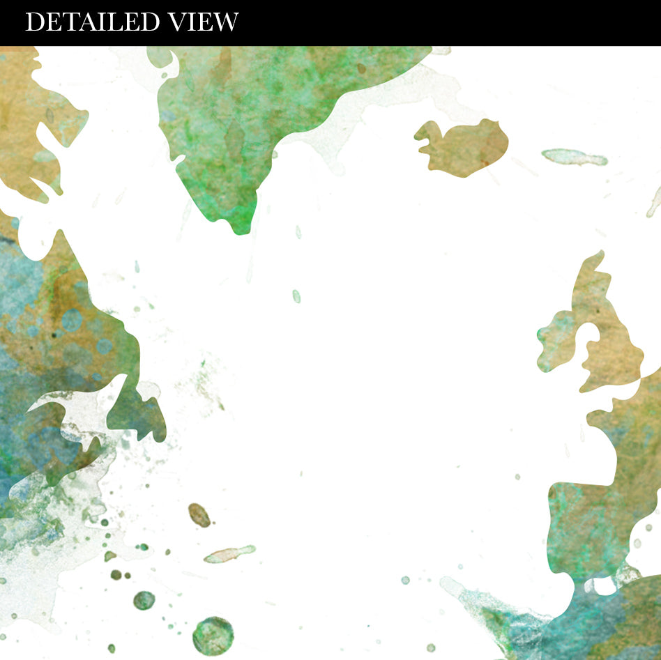 World Map Watercolour Print - Genefy Art