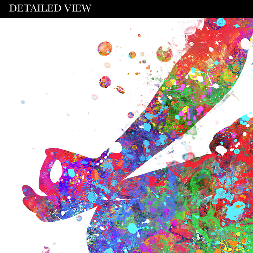 Yoga Pose Watercolour Print