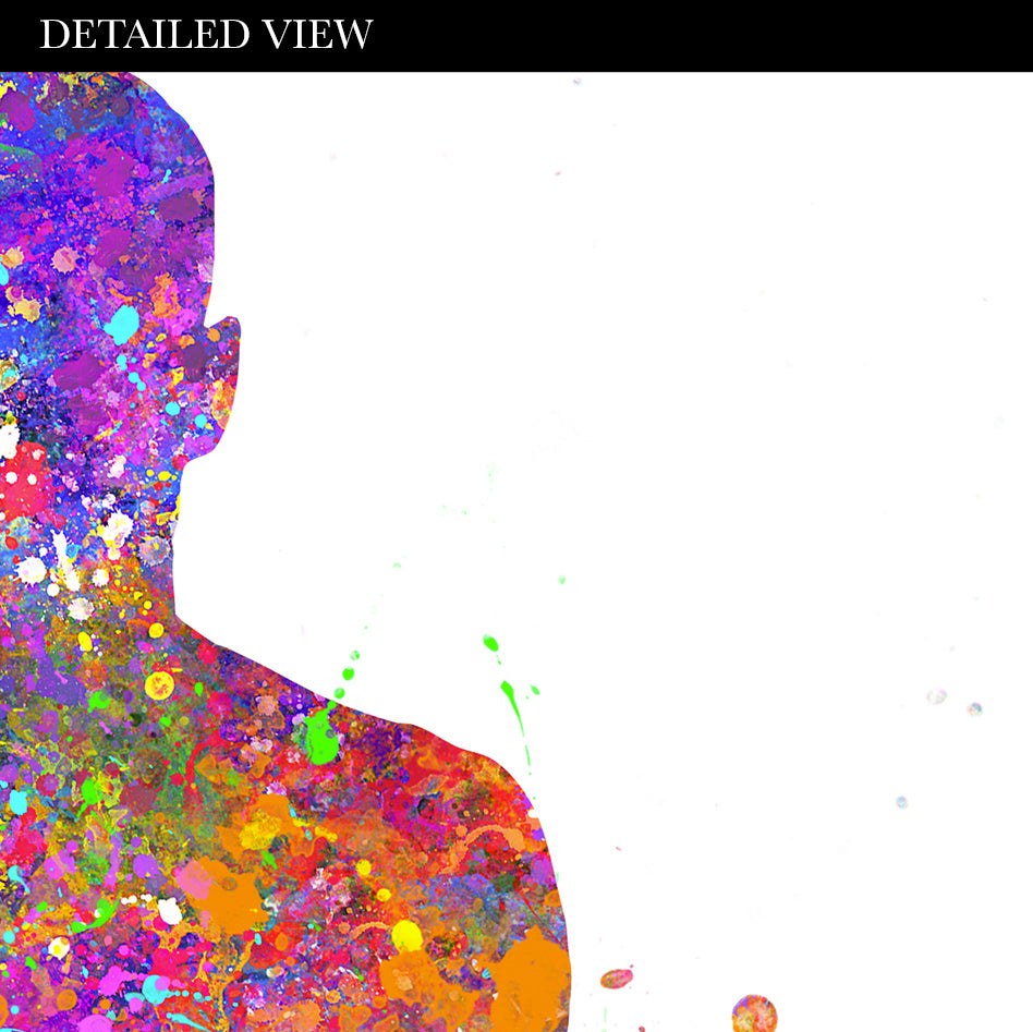 Yoga Couple Watercolour Print