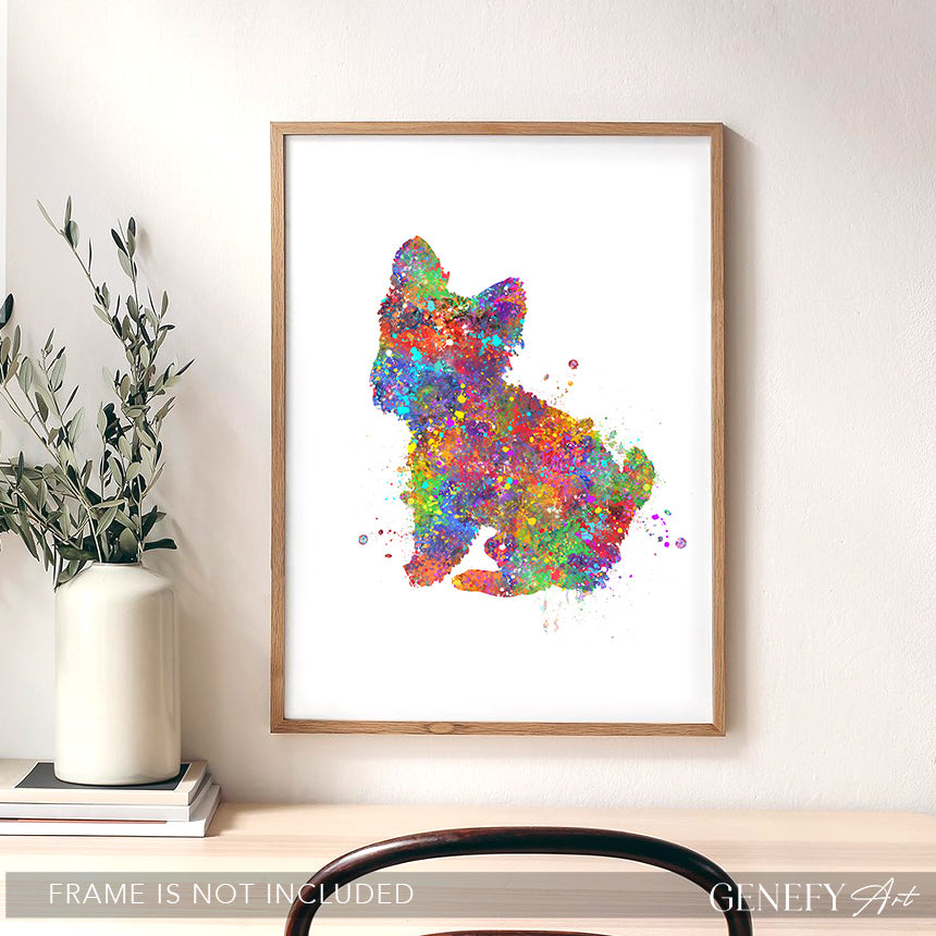 Yorkie Watercolour Print - Genefy Art