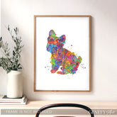 Yorkie Watercolour Print - Genefy Art