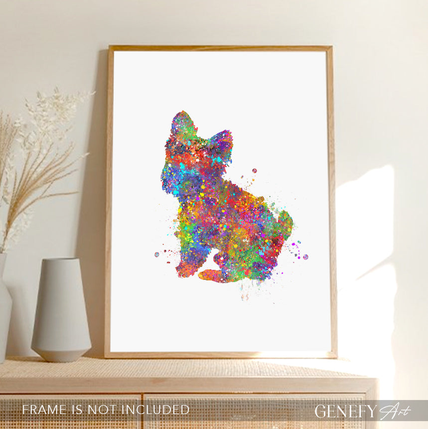 Yorkie Watercolour Print - Genefy Art