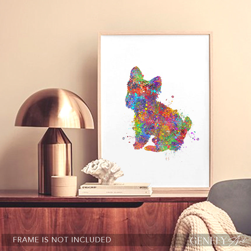 Yorkie Watercolour Print - Genefy Art