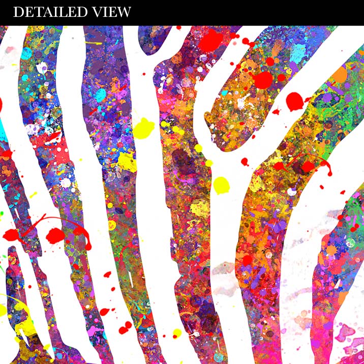 Zebra Watercolour Wall Art