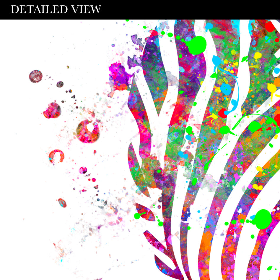 Zebra Watercolour Wall Art