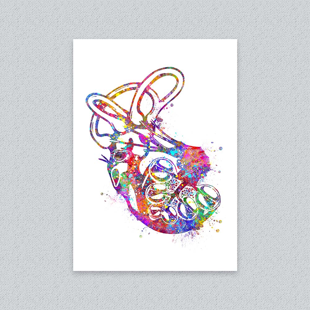 Cochlea Anatomy Art Print – Inner Ear Wall Decor for Audiologists
