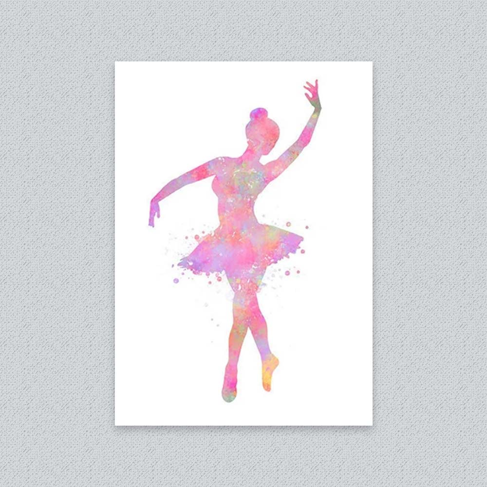 Pink Ballerina Wall Decor for Girls&