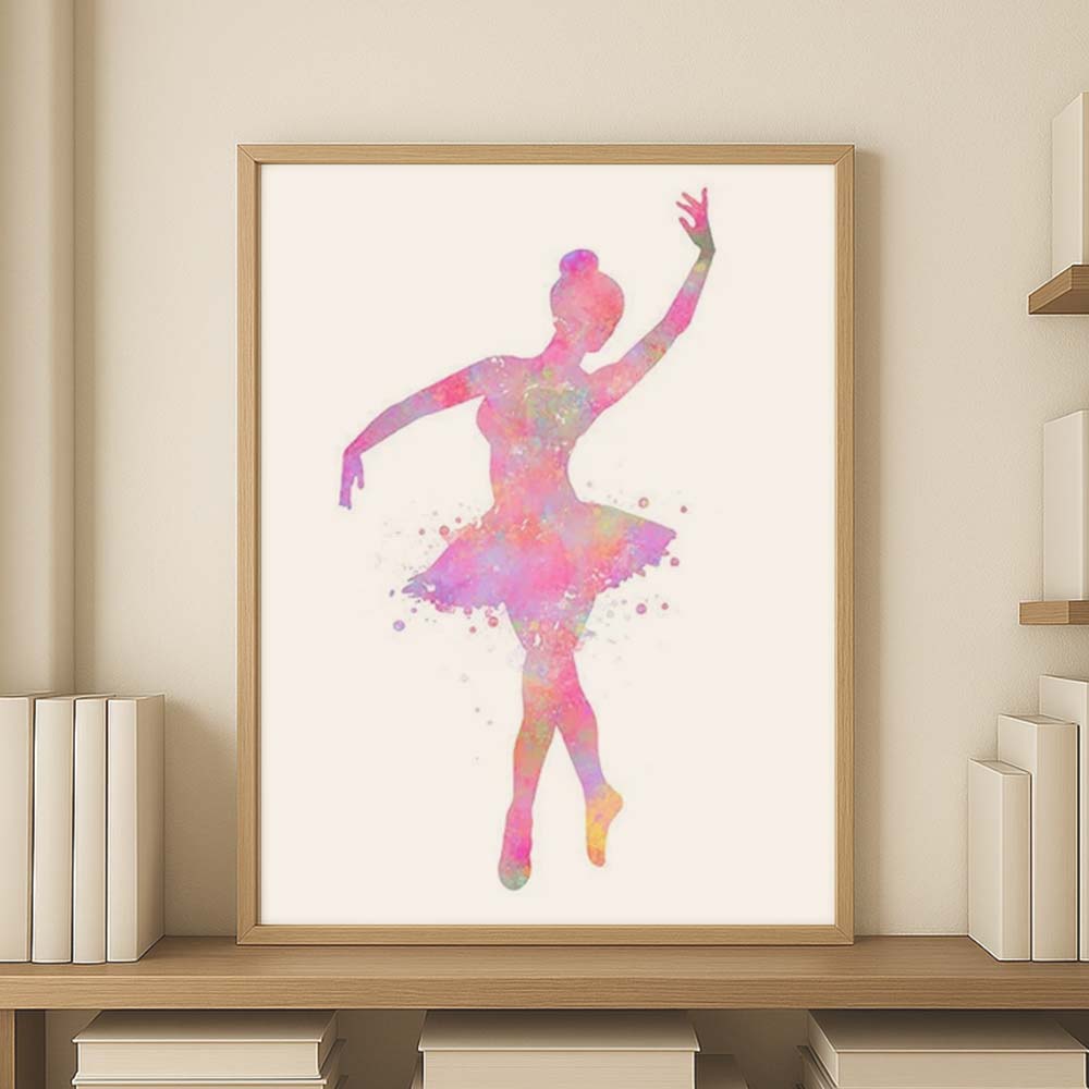 Pink Ballerina Wall Decor for Girls&