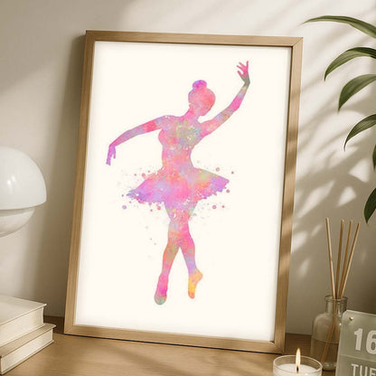Pink Ballerina Wall Decor for Girls&