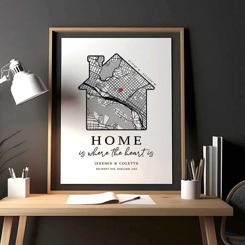 Personalised Home Street Map Art Print