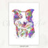 Border Collie Watercolour Print - Genefy Art