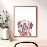 Border Terrier Watercolour Art Print - Genefy Art