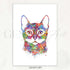 Cat Portrait Watercolour Print - Genefy Art