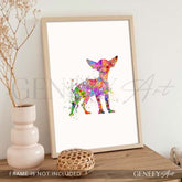 Chihuahua Watercolour Print - Genefy Art