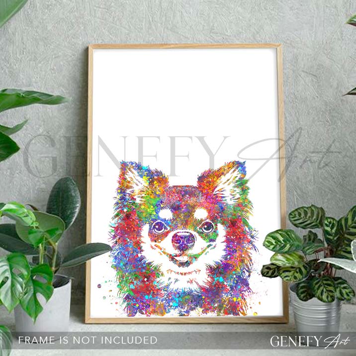 Chihuahua Watercolour Print - Genefy Art