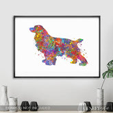 Cocker Spaniel Watercolour Art Print - Genefy Art